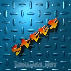 steef in Grid Style style - 3D name wallpaper