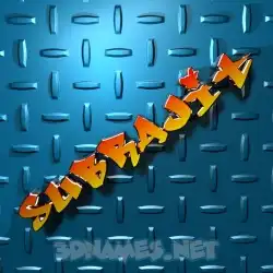 subrajit in Grid Style style - 3D name wallpaper
