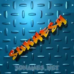 sukhesh in Grid Style style - 3D name wallpaper