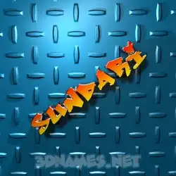 sundari in Grid Style style - 3D name wallpaper
