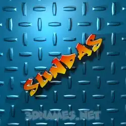 sundas in Grid Style style - 3D name wallpaper