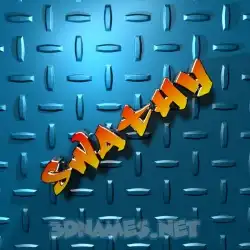 swathy in Grid Style style - 3D name wallpaper
