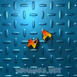 t a in Grid Style style - 3D name wallpaper