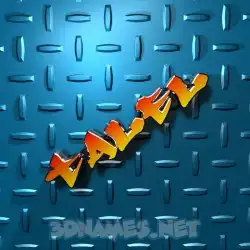 talel in Grid Style style - 3D name wallpaper