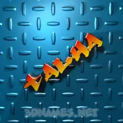 talha in Grid Style style - 3D name wallpaper