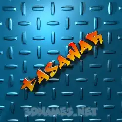 tasawar in Grid Style style - 3D name wallpaper