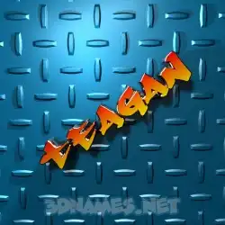 teagan in Grid Style style - 3D name wallpaper