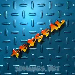 tefseal in Grid Style style - 3D name wallpaper