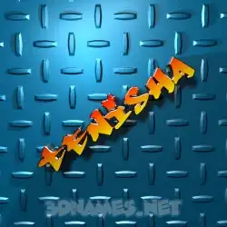 tenisha in Grid Style style - 3D name wallpaper