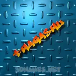 thagashu in Grid Style style - 3D name wallpaper