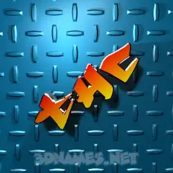 thc in Grid Style style - 3D name wallpaper