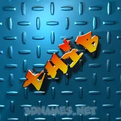 thib in Grid Style style - 3D name wallpaper