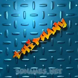 thiphany in Grid Style style - 3D name wallpaper