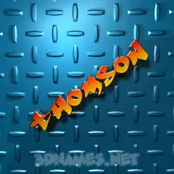 thomson in Grid Style style - 3D name wallpaper