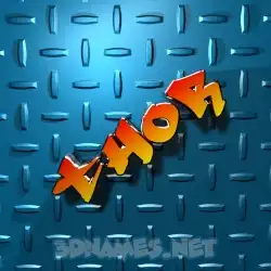 thor in Grid Style style - 3D name wallpaper