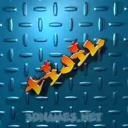 tijil in Grid Style style - 3D name wallpaper