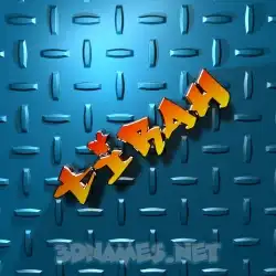 tirah in Grid Style style - 3D name wallpaper
