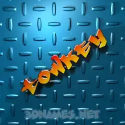 towkey in Grid Style style - 3D name wallpaper