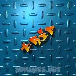 trip in Grid Style style - 3D name wallpaper