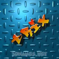 trix in Grid Style style - 3D name wallpaper