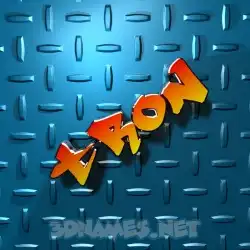 tron in Grid Style style - 3D name wallpaper