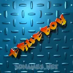 trueboy in Grid Style style - 3D name wallpaper