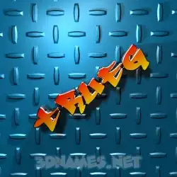 trueg in Grid Style style - 3D name wallpaper