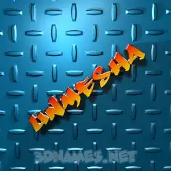 unmesha in Grid Style style - 3D name wallpaper