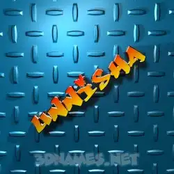 unnisha in Grid Style style - 3D name wallpaper