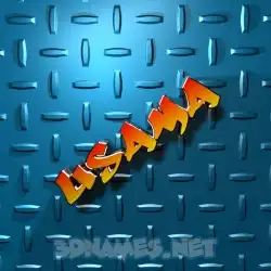 usama in Grid Style style - 3D name wallpaper