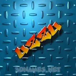 uzzu in Grid Style style - 3D name wallpaper