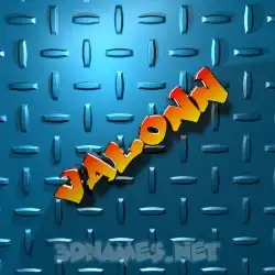 valonn in Grid Style style - 3D name wallpaper