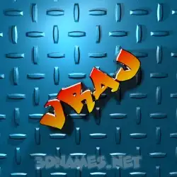 vraj in Grid Style style - 3D name wallpaper