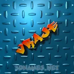 vraje in Grid Style style - 3D name wallpaper