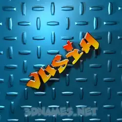 vusih in Grid Style style - 3D name wallpaper