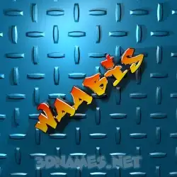 waabis in Grid Style style - 3D name wallpaper