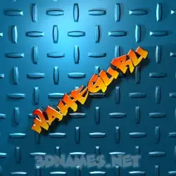 waheguru in Grid Style style - 3D name wallpaper