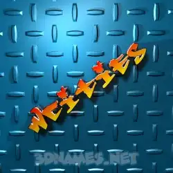 wcities in Grid Style style - 3D name wallpaper