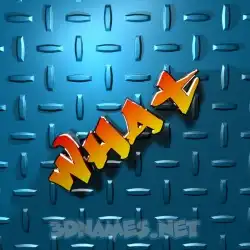 what in Grid Style style - 3D name wallpaper