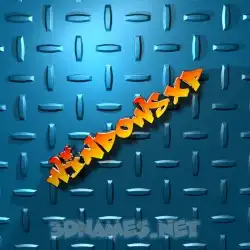 windowsxp in Grid Style style - 3D name wallpaper