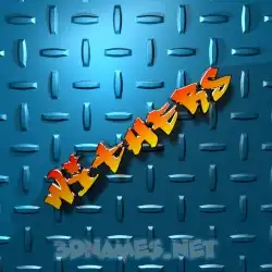 withers in Grid Style style - 3D name wallpaper