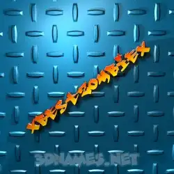 xbestzombiex in Grid Style style - 3D name wallpaper