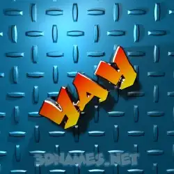 yay in Grid Style style - 3D name wallpaper