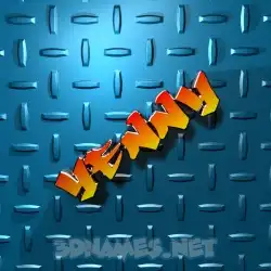 yenny in Grid Style style - 3D name wallpaper
