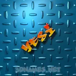 yesi in Grid Style style - 3D name wallpaper