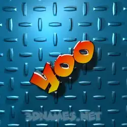 yoo in Grid Style style - 3D name wallpaper