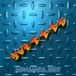 yvettte in Grid Style style - 3D name wallpaper