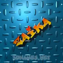 zaika in Grid Style style - 3D name wallpaper