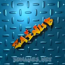 zainub in Grid Style style - 3D name wallpaper