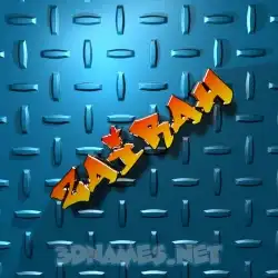 zairah in Grid Style style - 3D name wallpaper